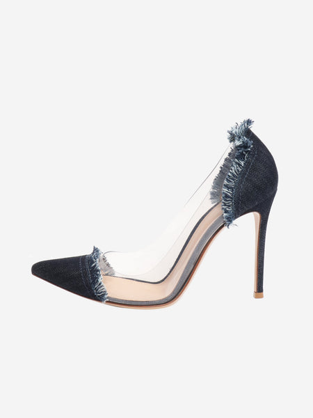 Blue denim lola plex heels - size EU 37.5 (UK 4.5) product image