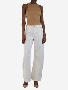 Frame White Le Baggy Palazzo jeans - size UK 6