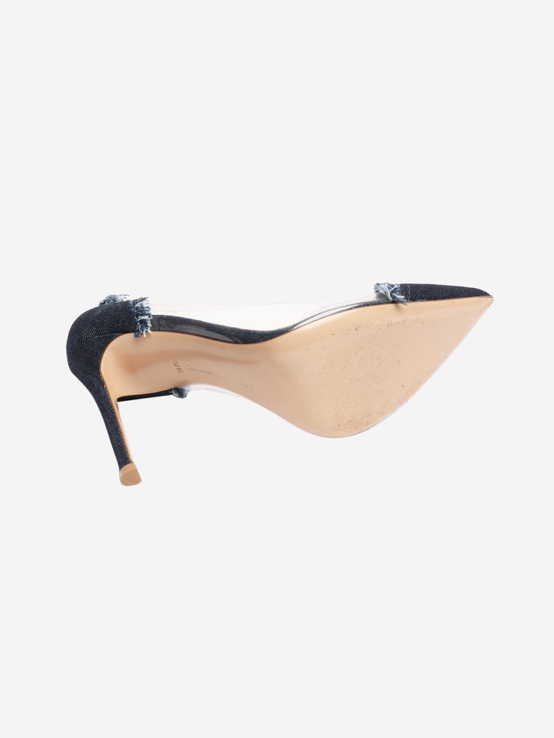 Blue denim lola plex heels - size EU 37.5 (UK 4.5) Heels Gianvito Rossi 