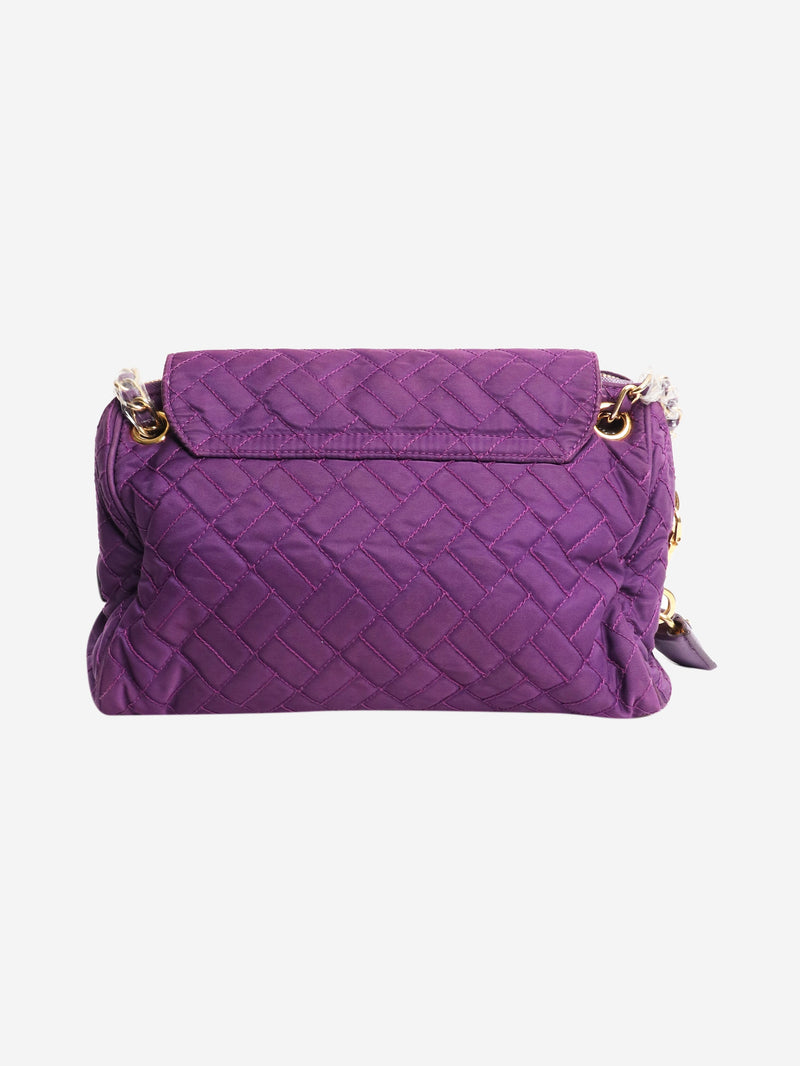 Purple quilted tessuto shoulder bag Shoulder bags Prada 