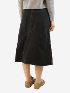 Faded black denim midi skirt - size UK 14 Skirts Isabel Marant 