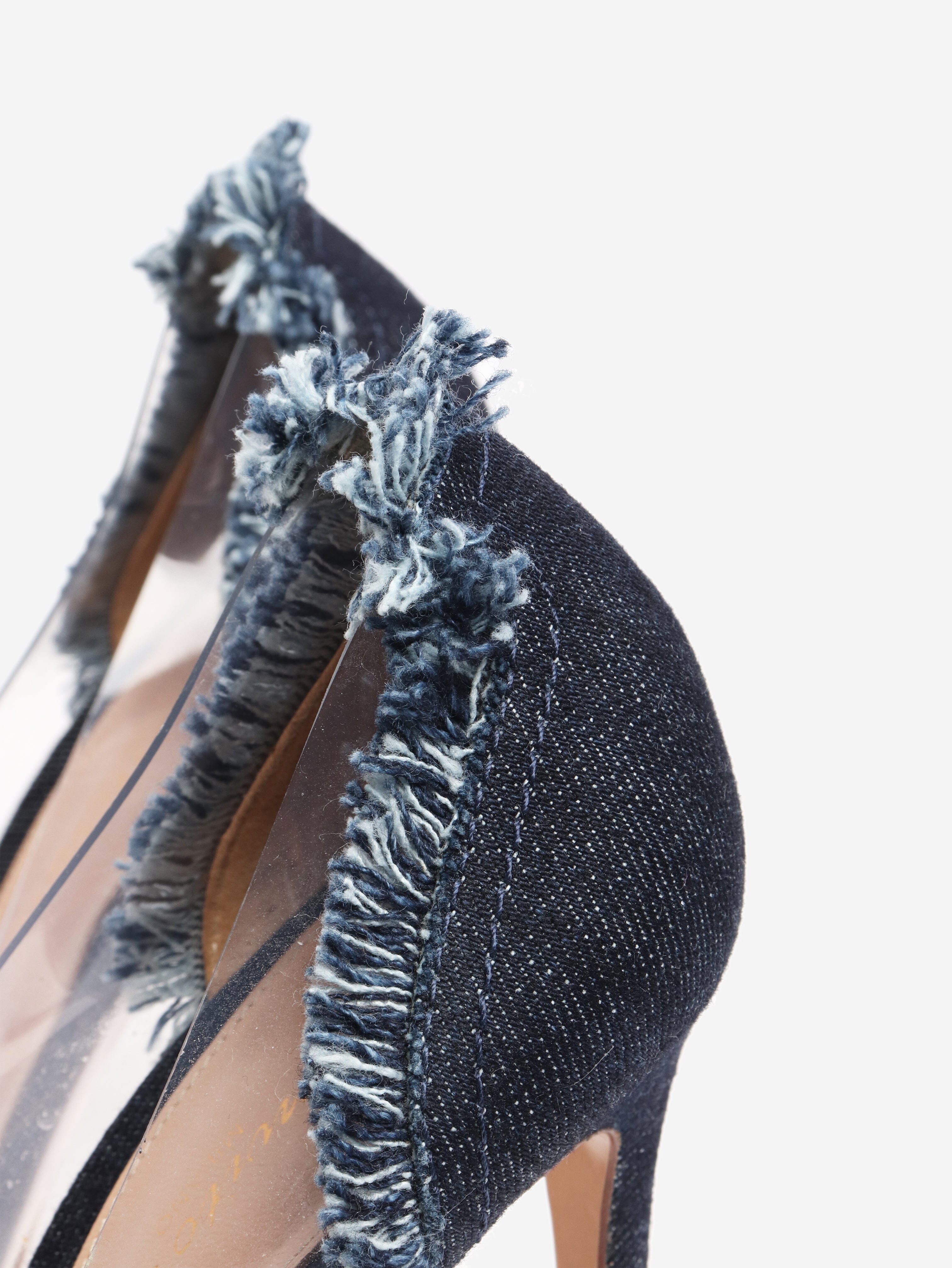 Blue denim lola plex heels - size EU 37.5 (UK 4.5) Heels Gianvito Rossi 