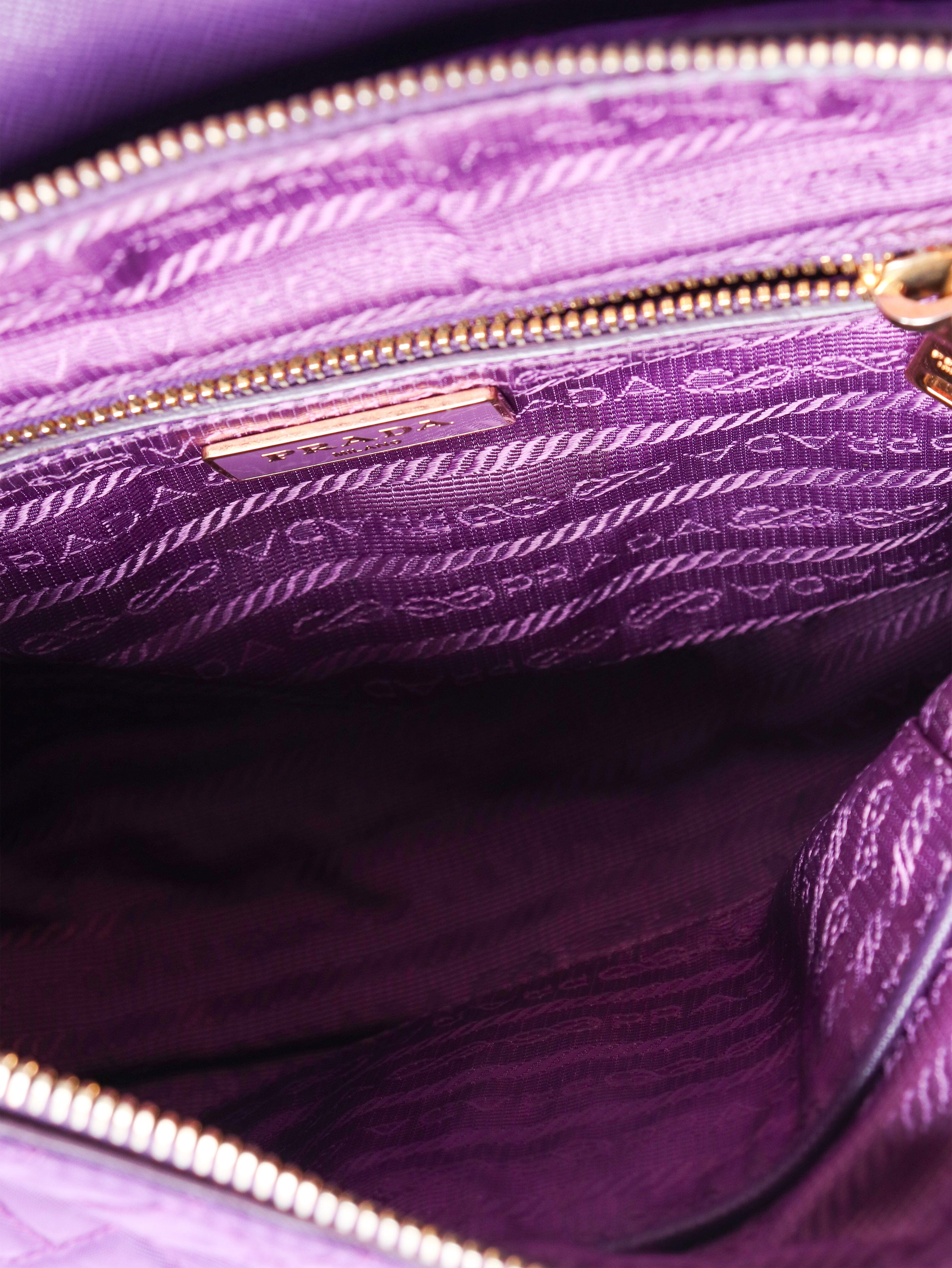 Purple quilted tessuto shoulder bag Shoulder bags Prada 