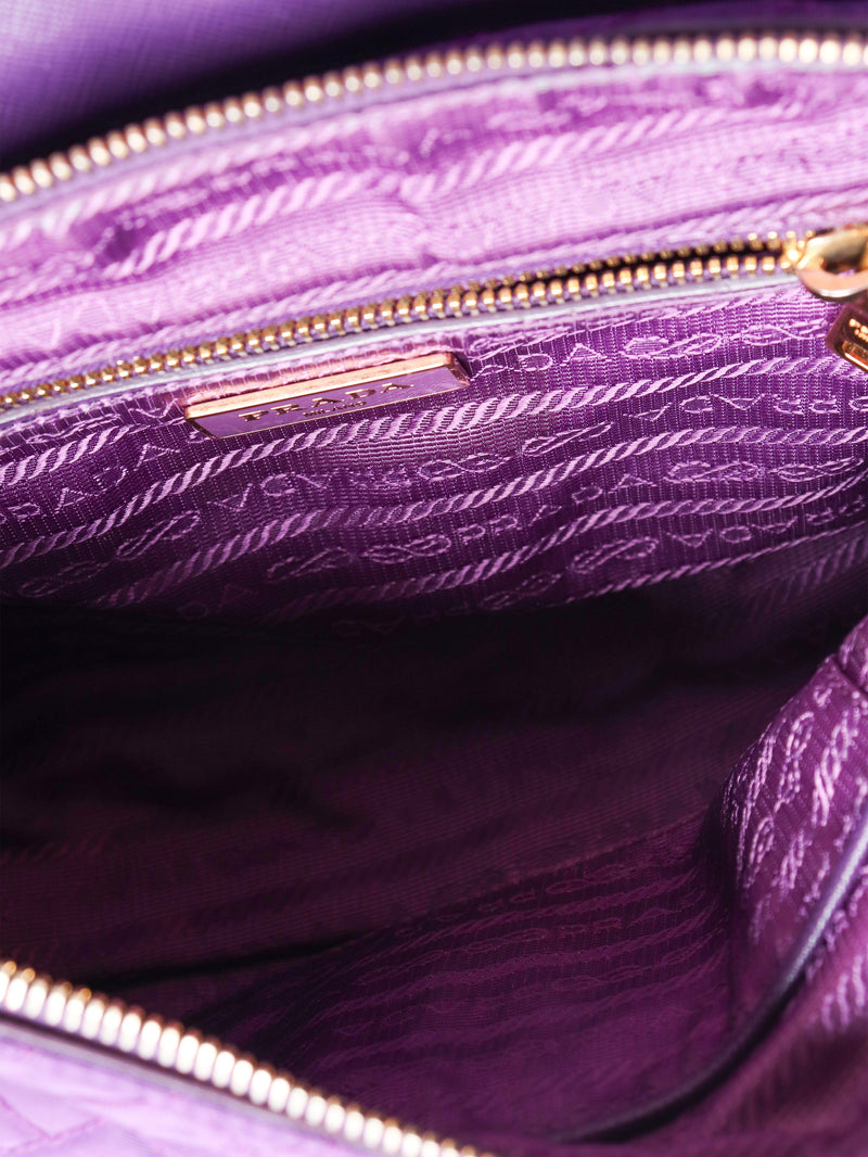 Purple quilted tessuto shoulder bag Shoulder bags Prada 