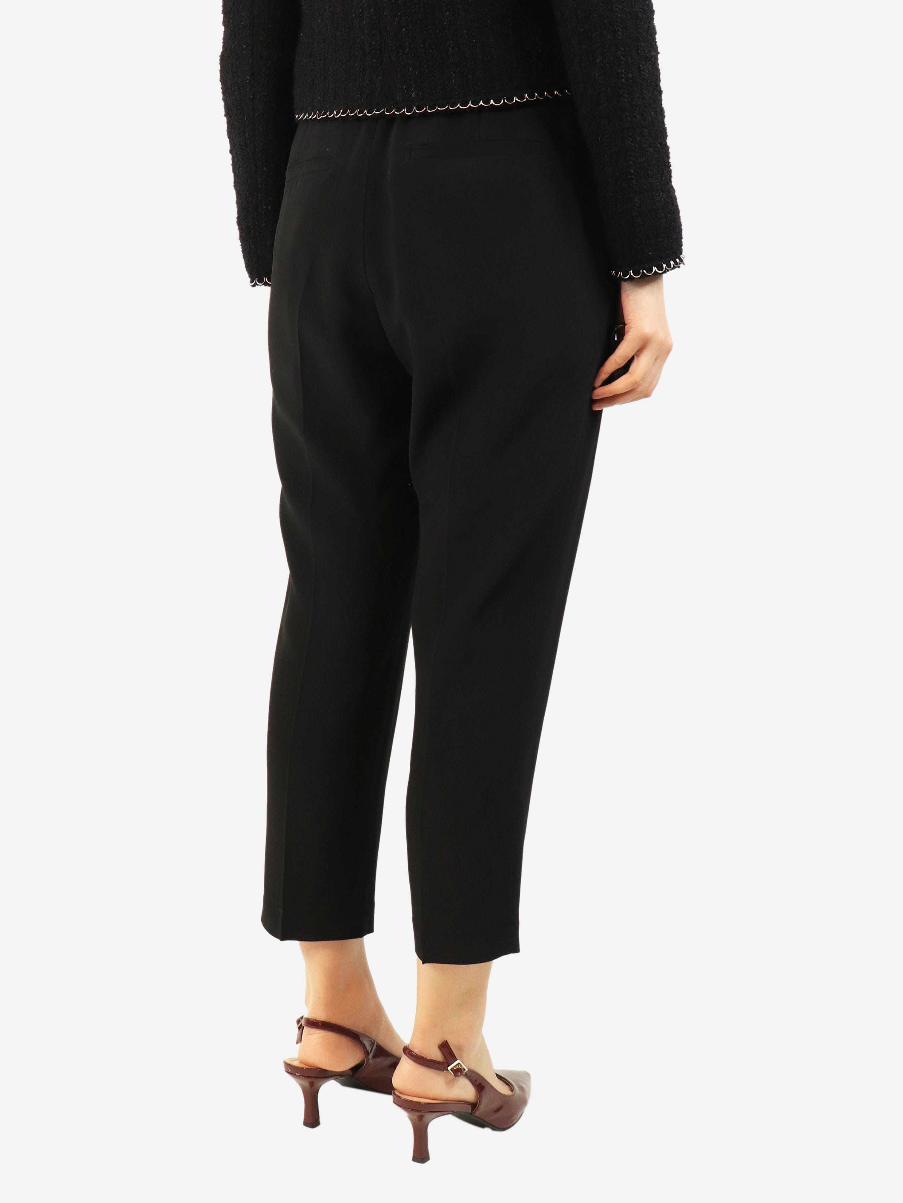 Black high-waist belted trousers - UK 10 Trousers Brunello Cucinelli 
