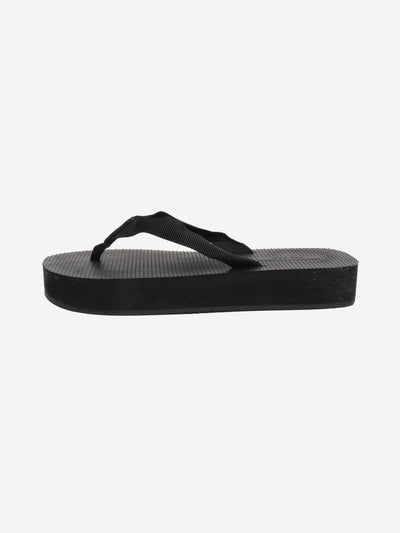 Black platform flip flops - size EU 38 Flat Sandals The Row 