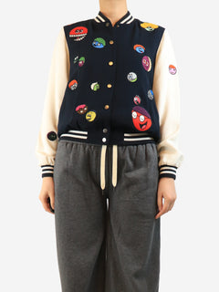 Navy Archive Monster bomber jacket - size UK 12 Coats & Jackets Mira Mikati 