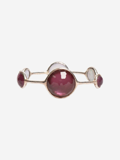 Silver 6 gemstone bangle Bracelets Ippolita 