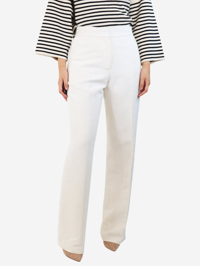Ivory towelled trousers - size UK 10 Trousers Casablanca 