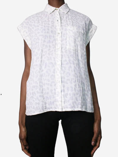 Grey printed tailored shirt - size XS Tops Rails