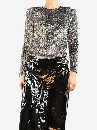 Silver sequin top - size UK 10 Tops Isabel Marant 