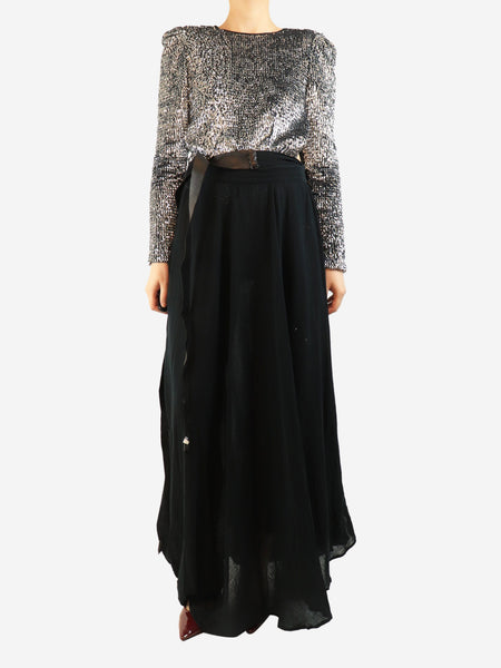 Black wrap skirt - One size alternate image