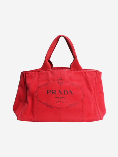 Red Canapa canvas tote bag Shoulder bags Prada 