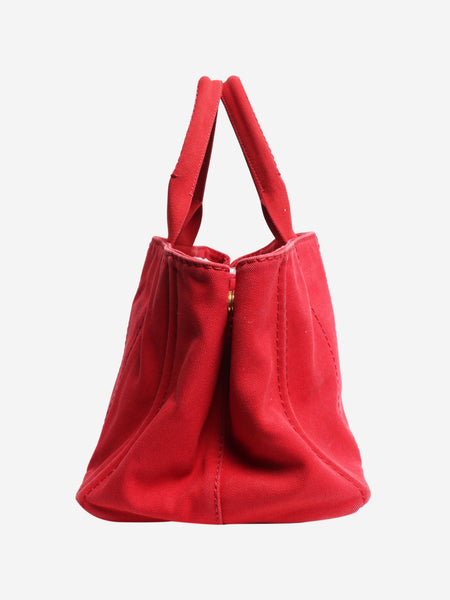 Red Canapa canvas tote bag alternate image