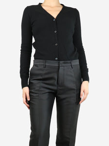 Prada Black cashmere cardigan - size UK 12