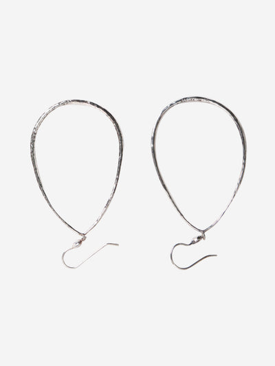 Silver wavy teardrop earrings Jewellery Ippolita 