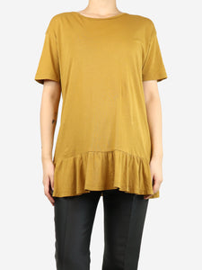 Dries Van Noten Yellow peplum top - size S