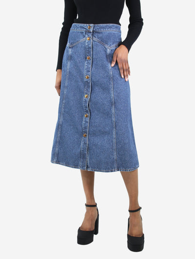 Blue faded denim midi skirt - size FR 36 Skirts Chloe 