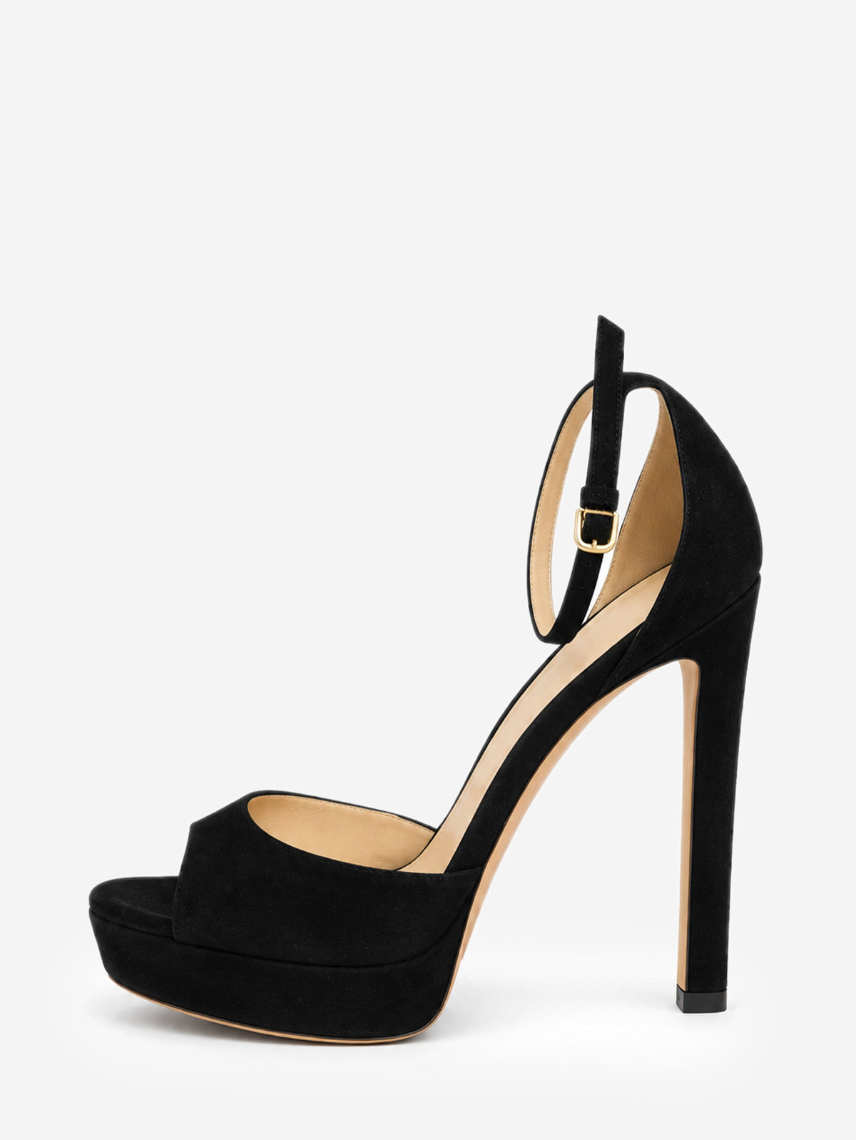 Black suede Pattie 130 platform sandals - size EU 37.5 Heels Jimmy Choo 
