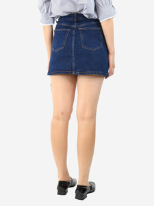 Reformation Blue denim mini skirt - size UK 8