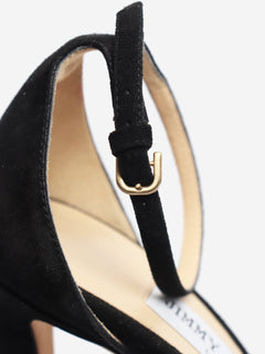 Black suede Pattie 130 platform sandals - size EU 37.5 Heels Jimmy Choo 