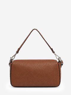 Fendi brown Cuoio Romano leather Selleria Baguette bag - view 6