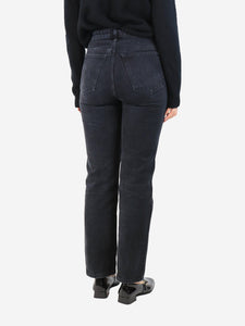 Khaite Black straight leg jeans - size UK 8