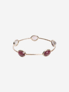 Silver and purple 5-stone bangle Bracelets Ippolita 