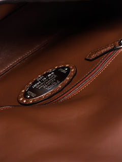 Fendi brown Cuoio Romano leather Selleria Baguette bag - view 10