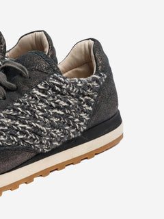 Dark grey sparkly tweed trainers - size EU 38 Trainers Brunello Cucinelli 