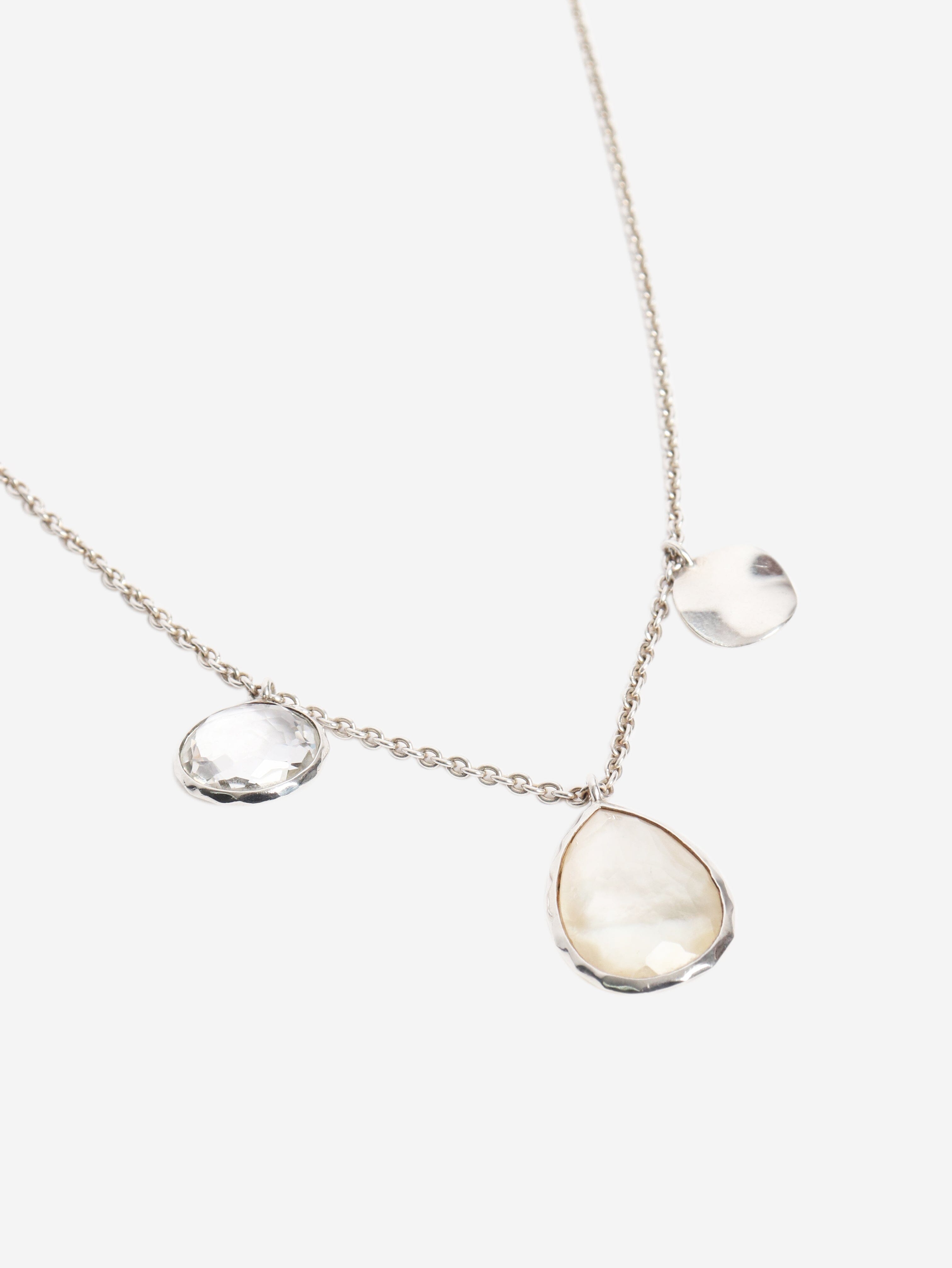 Silver mother of pearl multi pendant necklace Necklaces Ippolita 