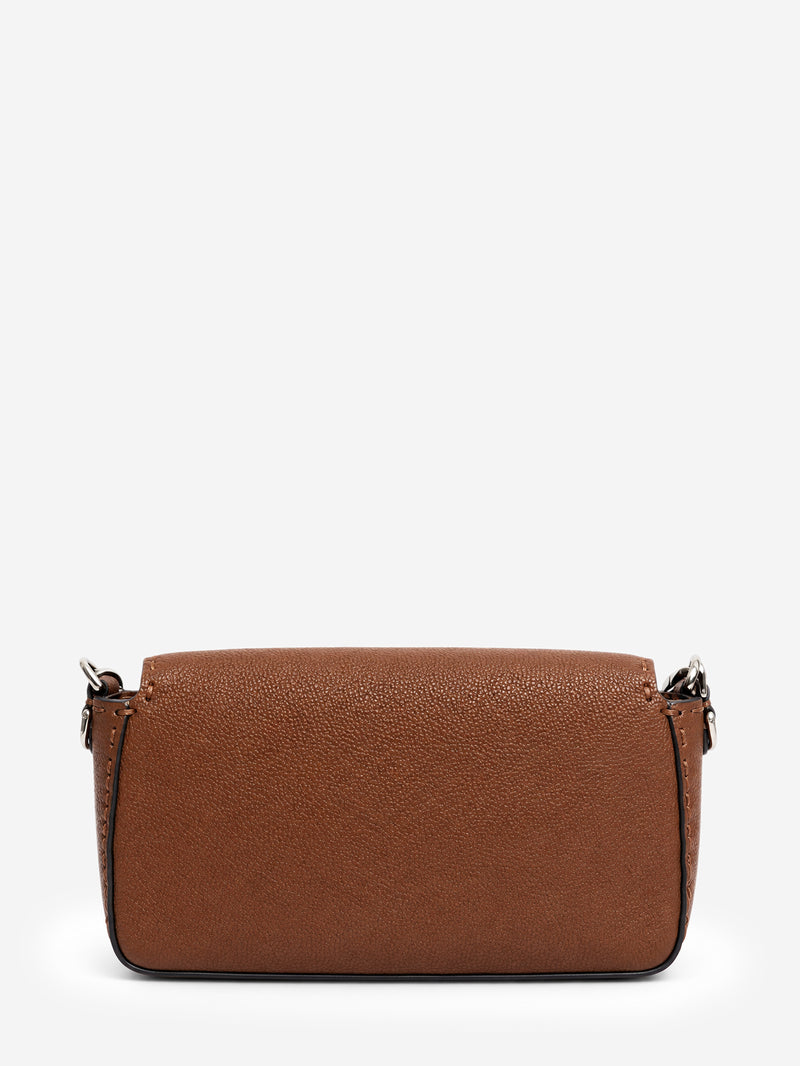 Fendi brown Cuoio Romano leather Selleria Baguette bag - view 5