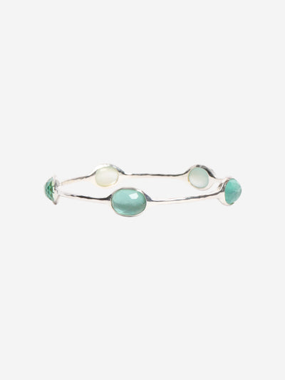 Silver and blue 5-stone bangle Jewellery Ippolita 