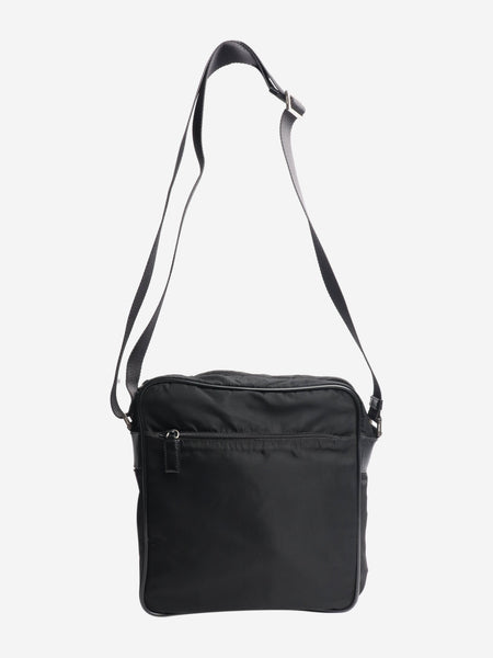 Black nylon cross-body bag alternate image