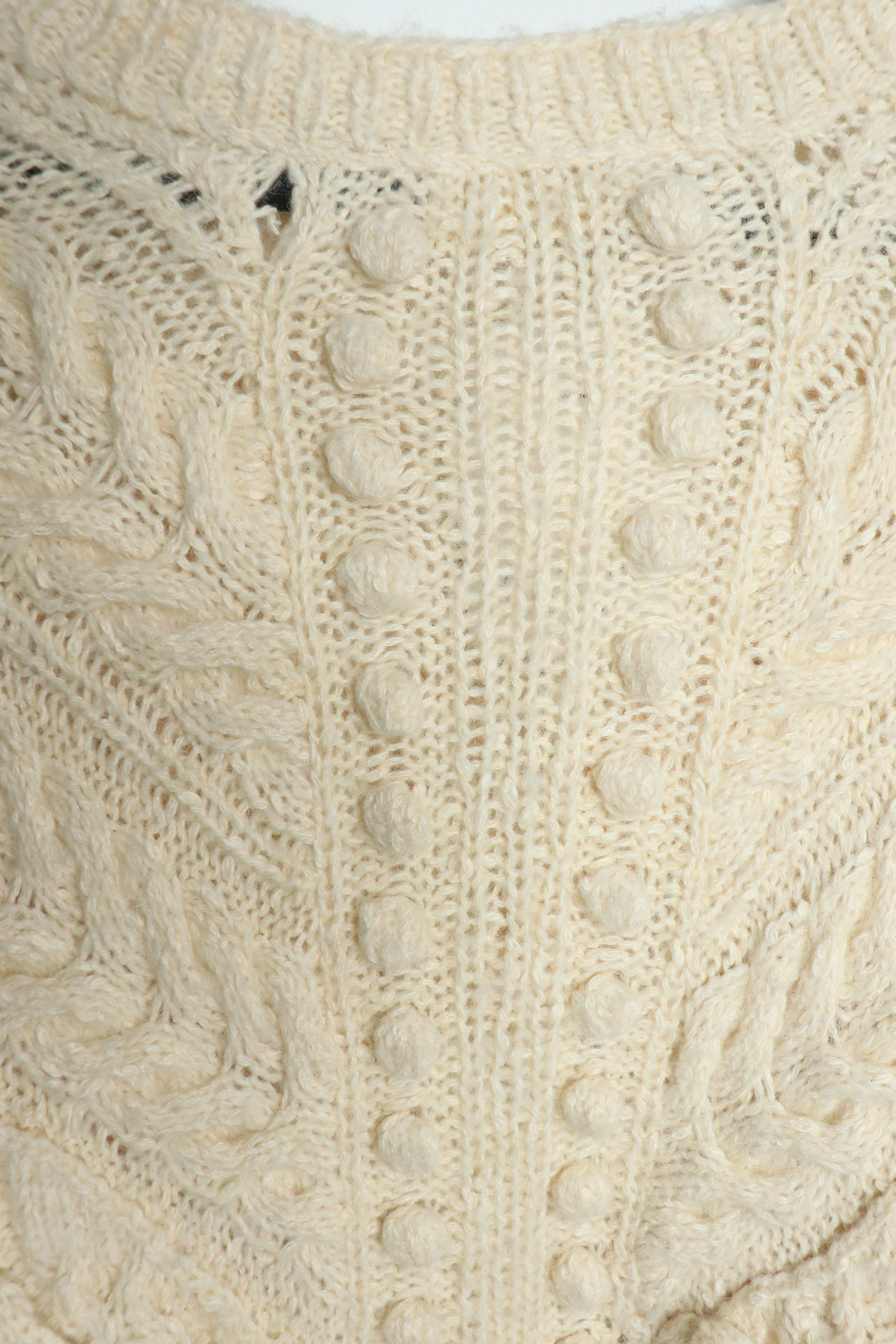 Cream Osian cable-knit jumper - size L Knitwear Ulla Johnson 