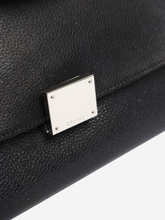 Black leather and suede Trapeze bag Shoulder bags Celine 