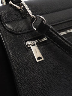 Black leather and suede Trapeze bag Shoulder bags Celine 