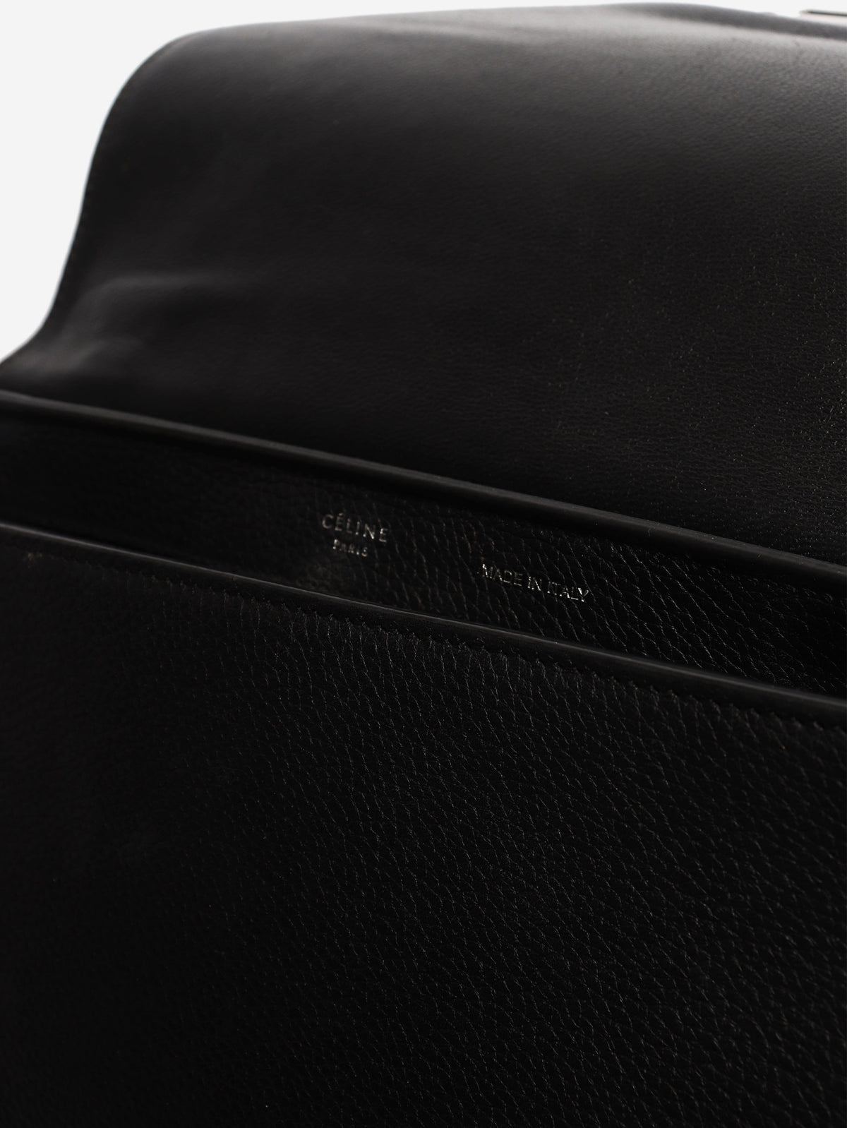 Black leather and suede Trapeze bag Shoulder bags Celine 