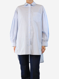 Simone Rocha Blue and white striped shirt - size UK 10