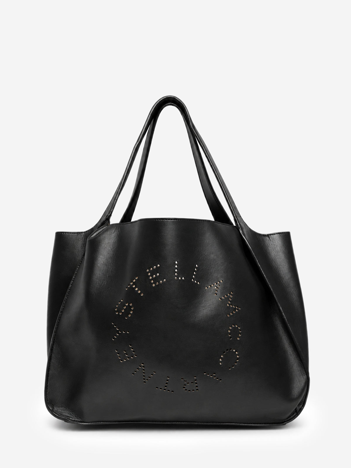 Black Alter Mat perforated Logo tote bag Tote Bags Stella McCartney 