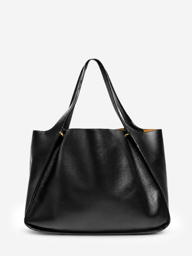 Black Alter Mat perforated Logo tote bag Tote Bags Stella McCartney 
