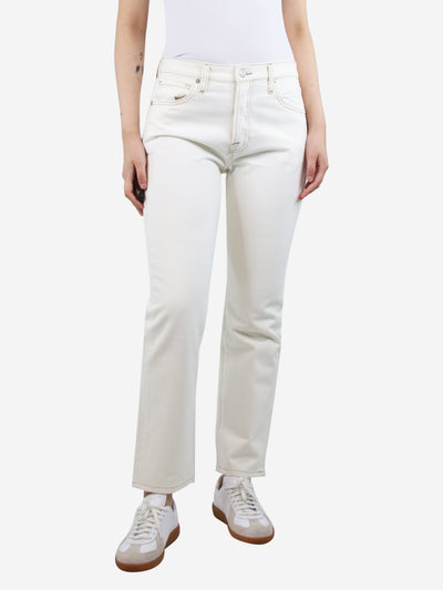 Cream Le Slouch mid-rise straight jeans - size UK 8 Trousers Frame 