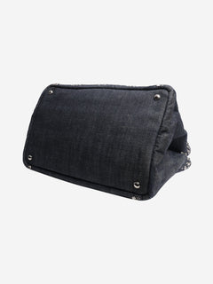 Indigo denim bejewelled 2way tote Shoulder bags Prada 