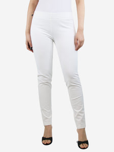 Joseph White stretch slim-leg trousers - size UK 14