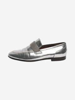 Silver chrome loafers - size EU 38 Flat Shoes Brunello Cucinelli 