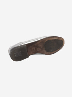 Silver chrome loafers - size EU 38 Flat Shoes Brunello Cucinelli 