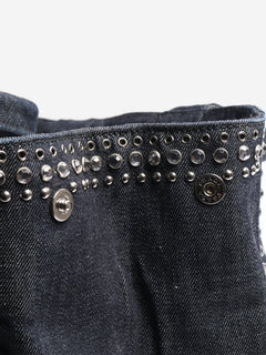 Indigo denim bejewelled 2way tote Shoulder bags Prada 