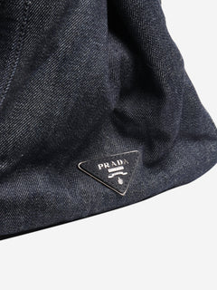 Indigo denim bejewelled 2way tote Shoulder bags Prada 