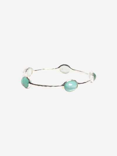 Silver and blue 5-stone bangle Jewellery Ippolita 