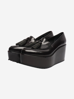 Dark brown tassel platform loafers - size EU 38 Flat Shoes Brunello Cucinelli 